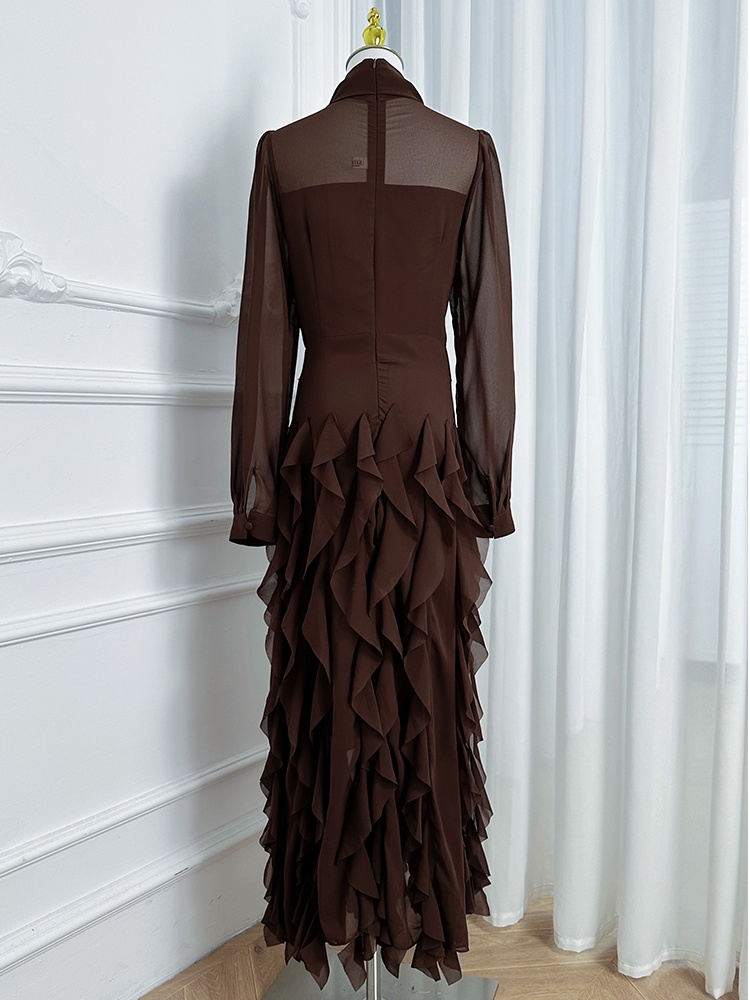 Wood ear tassels scarves temperament dress