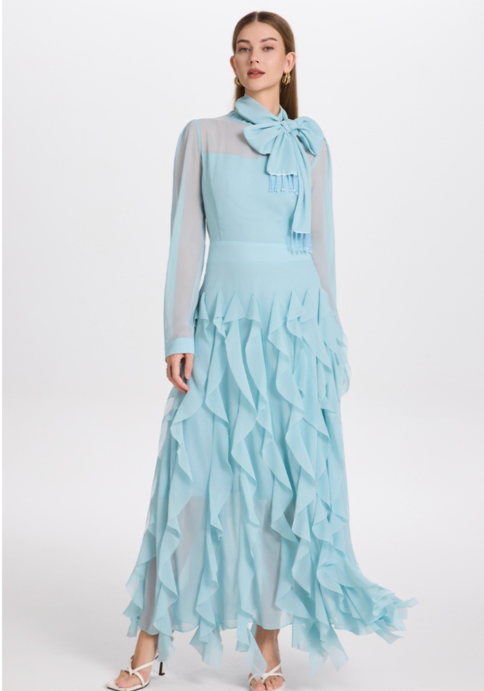 Wood ear tassels scarves temperament dress