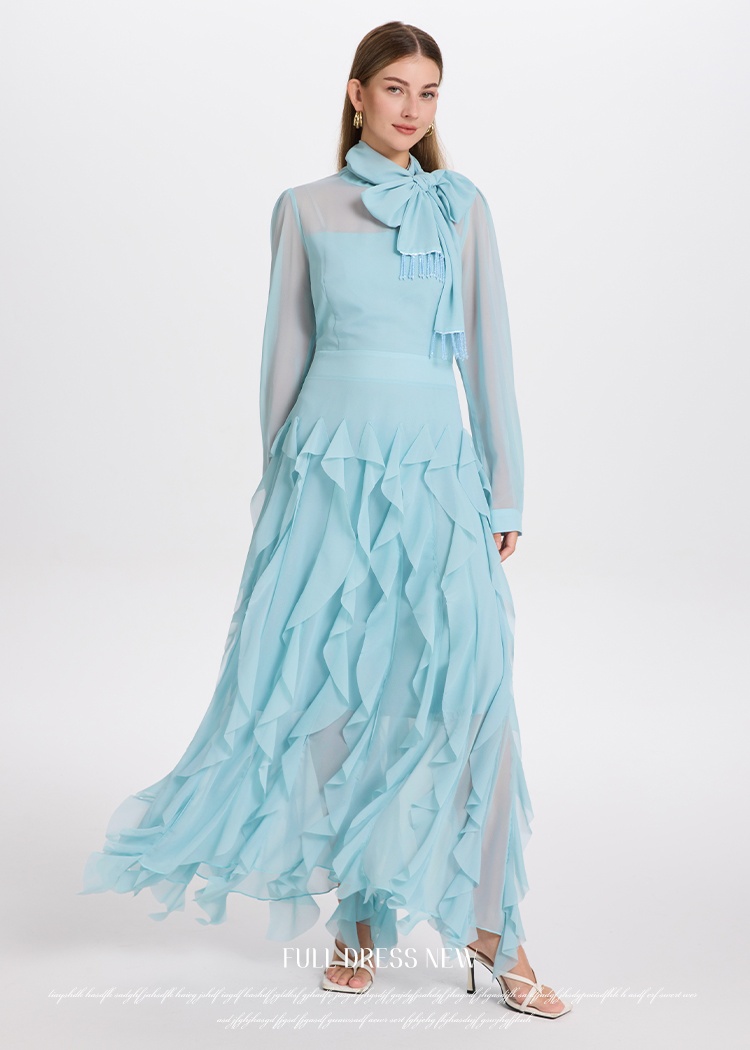 Wood ear tassels scarves temperament dress