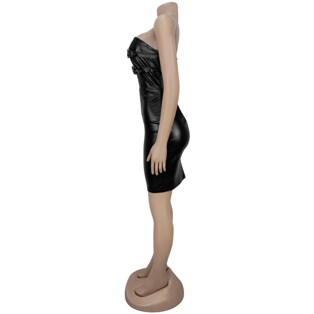 Wrapped chest sexy European style slim dress for women