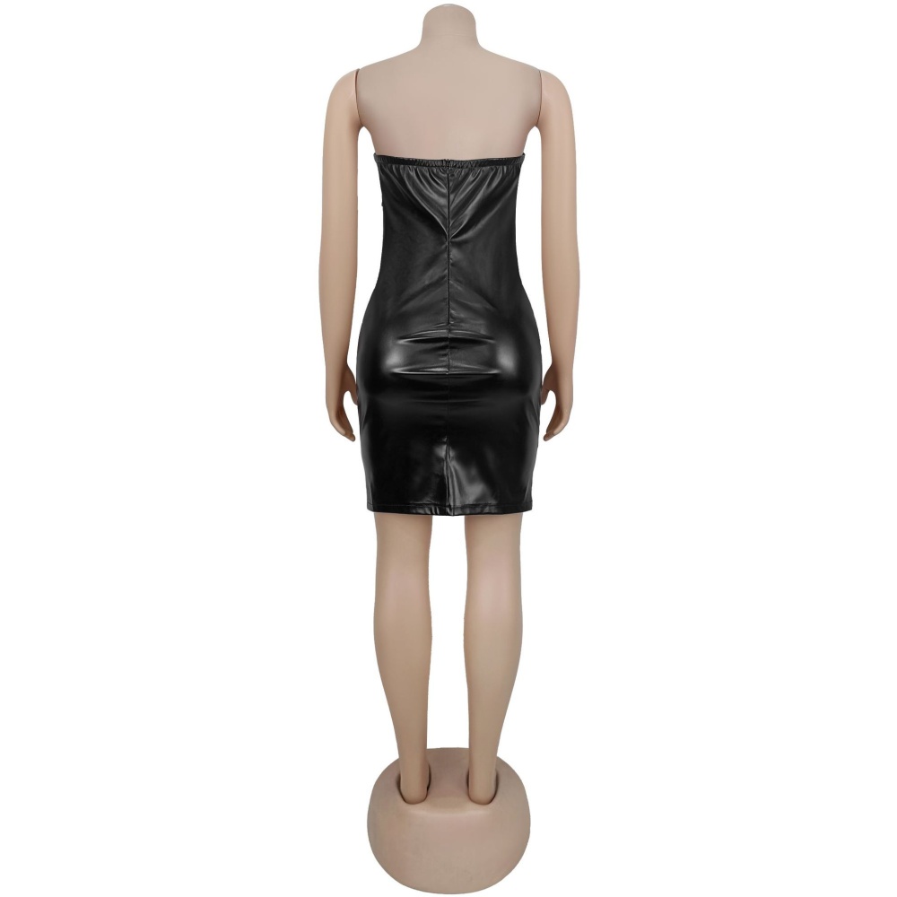 Wrapped chest sexy European style slim dress for women