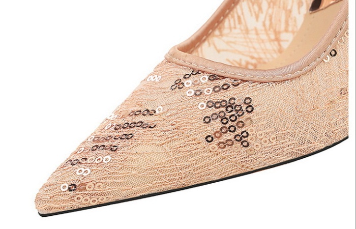Low lace gauze shoes temperament fashion lazy shoes