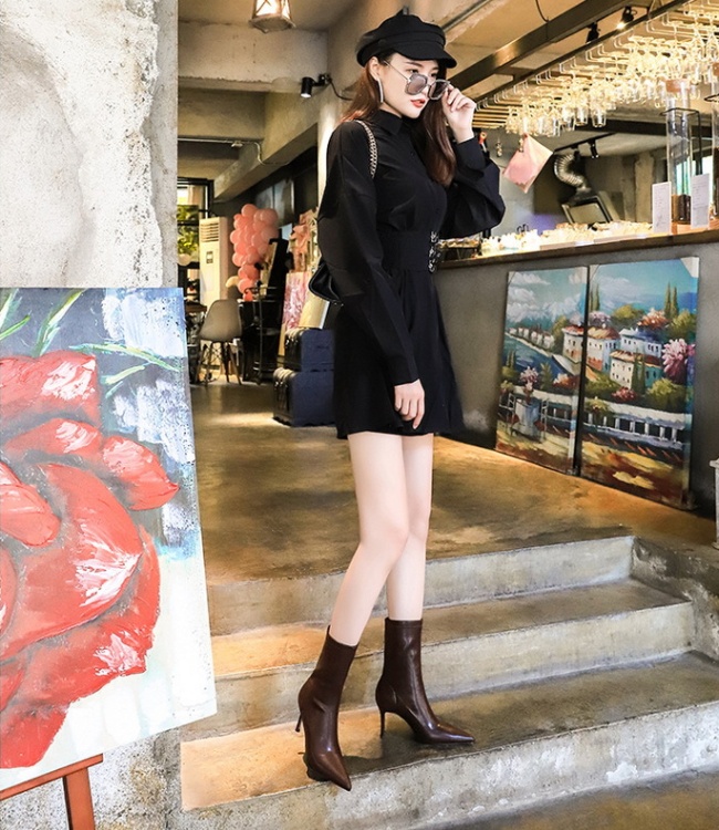 Pointed European style short boots fashion women's boots