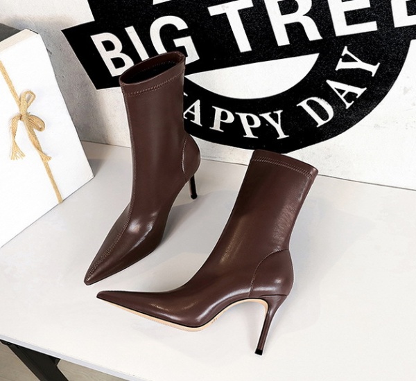 Pointed European style short boots fashion women's boots
