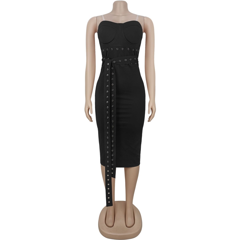 Slim European style sexy fashion bandage wrapped chest dress