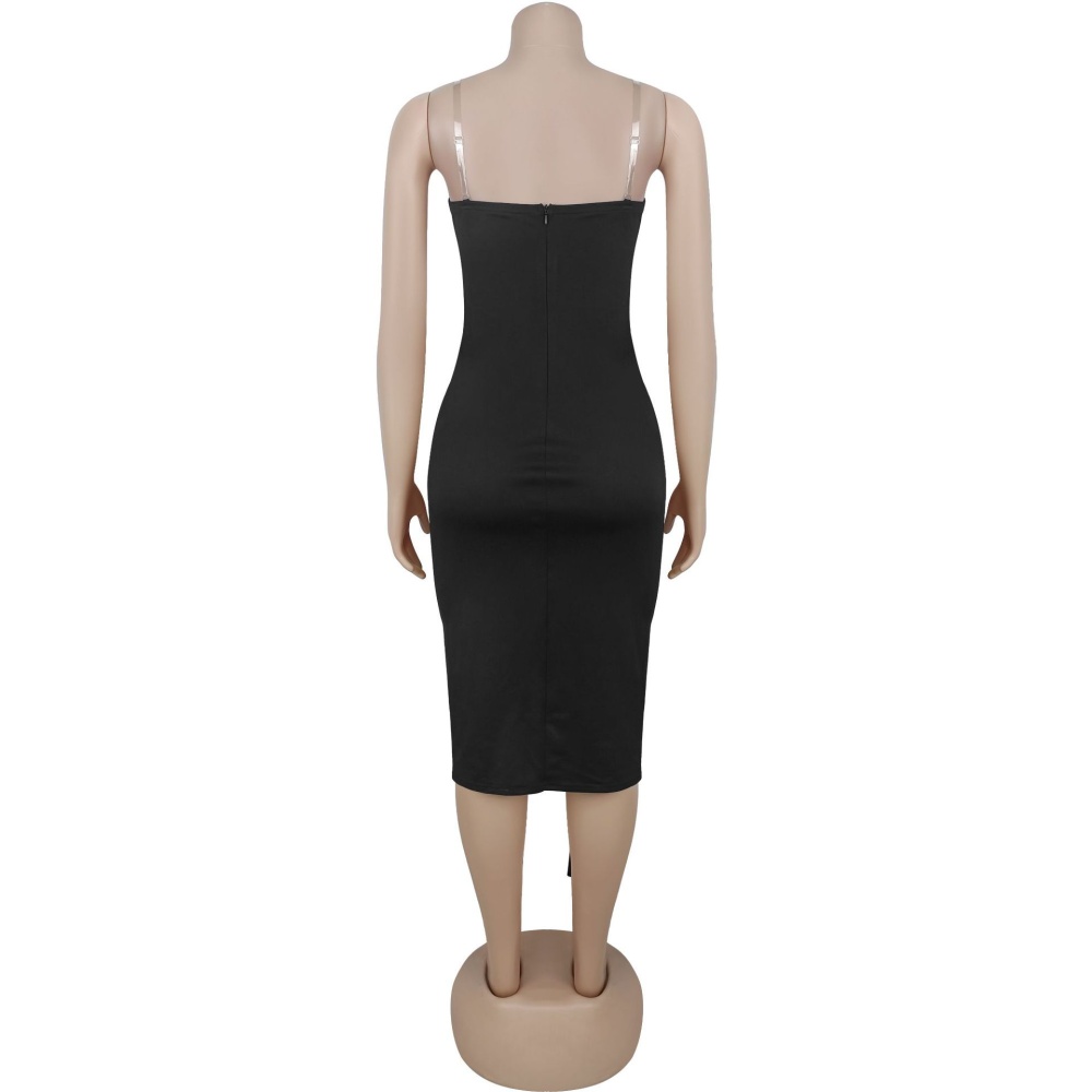 Slim European style sexy fashion bandage wrapped chest dress