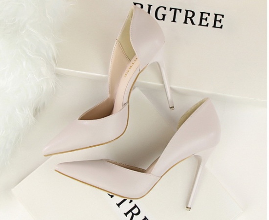 Low simple slim high-heeled fashion shoes for women