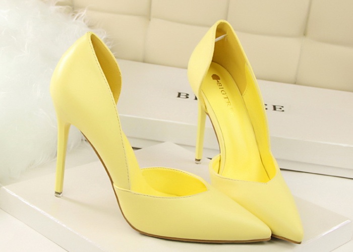 Low simple slim high-heeled fashion shoes for women