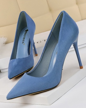 Sexy slim simple high-heeled shoes fashion pointed shoes for women