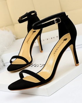 Broadcloth sandals fashion high-heeled shoes for women