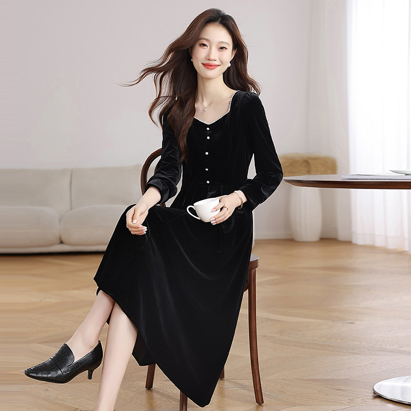Temperament long dress autumn dress for women