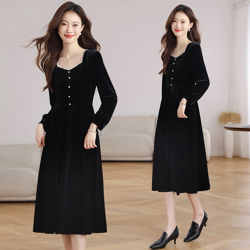 Temperament long dress autumn dress for women