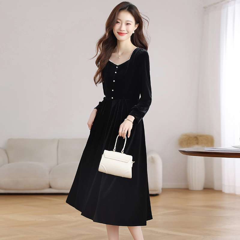 Temperament long dress autumn dress for women
