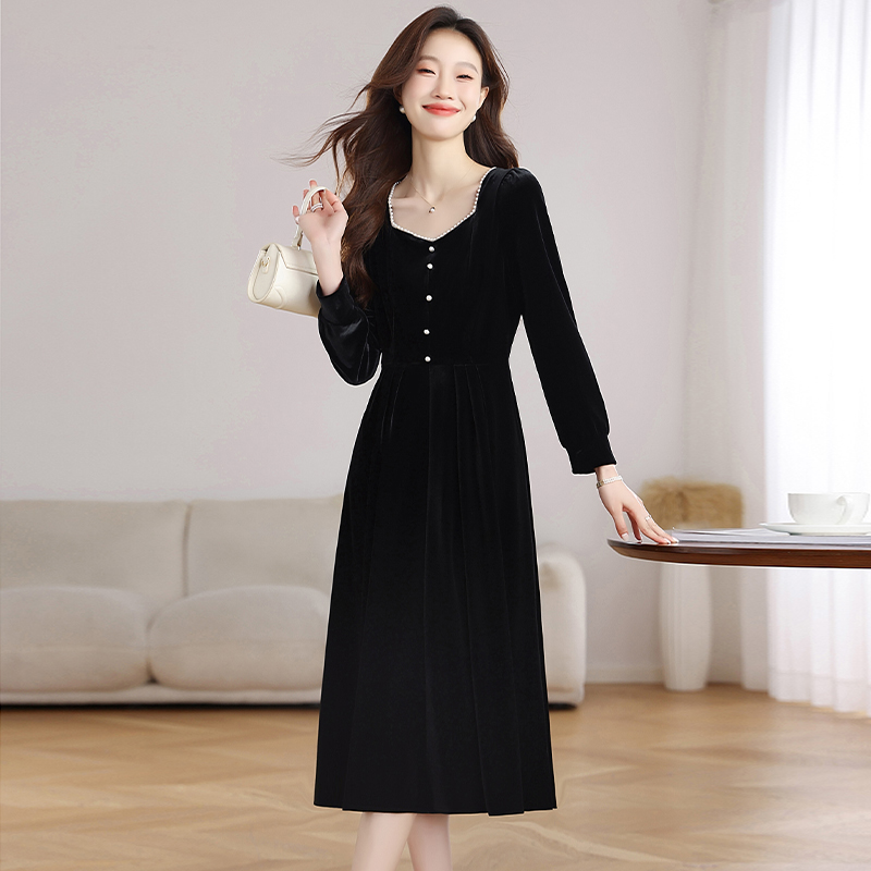 Temperament long dress autumn dress for women