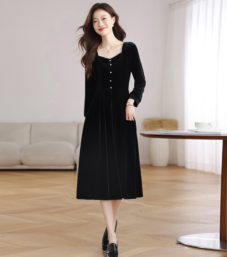 Temperament long dress autumn dress for women