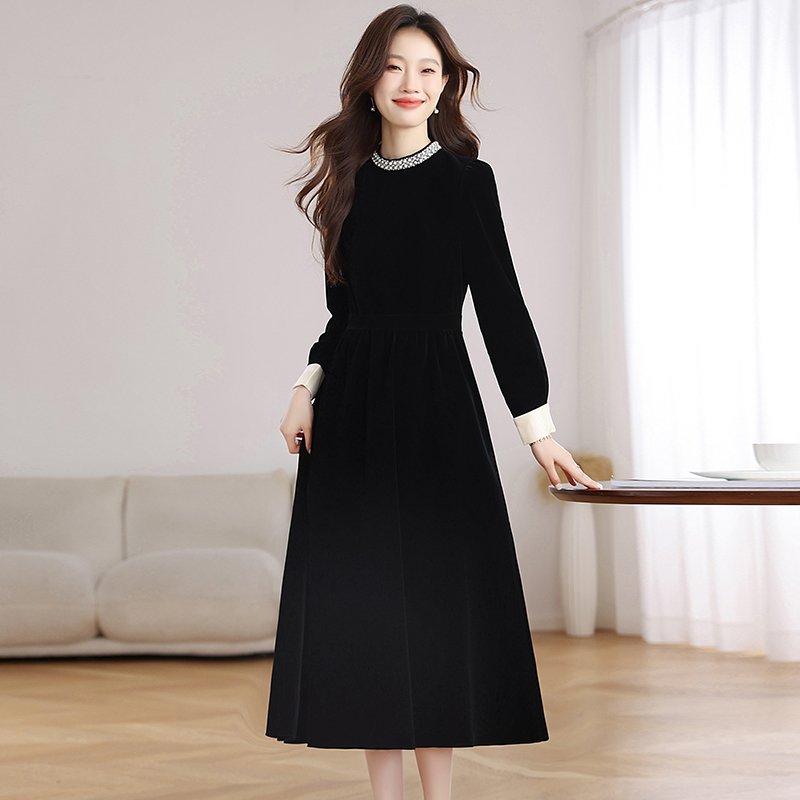 Autumn and winter formal dress dress for women