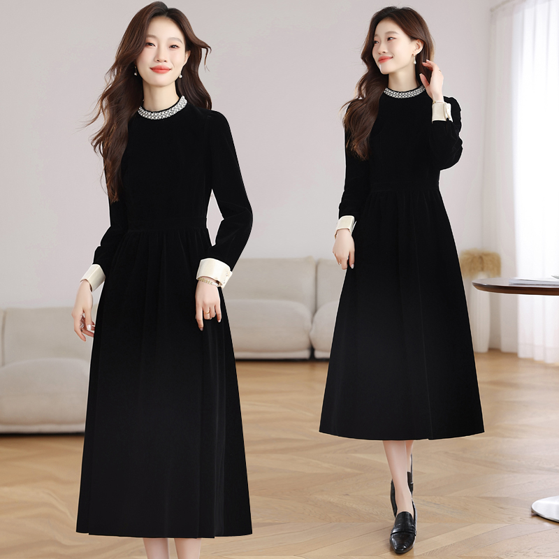 Autumn and winter formal dress dress for women