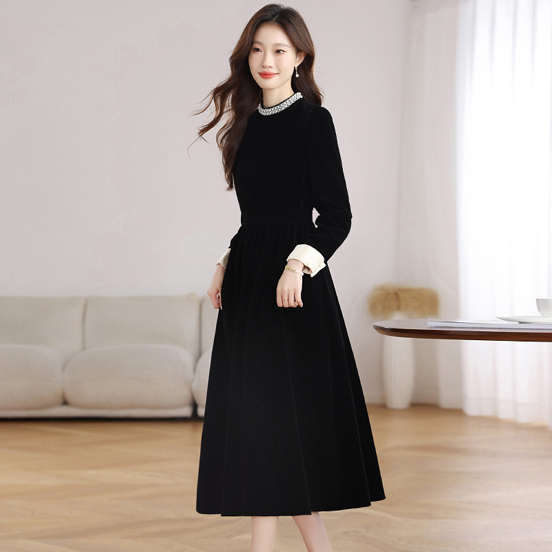 Autumn and winter formal dress dress for women