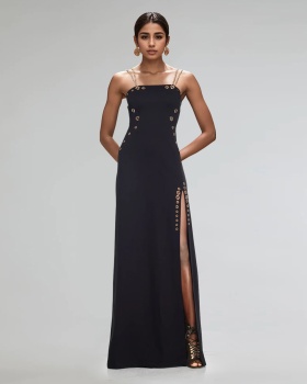 European style fashion gold chain sexy sling dress for women