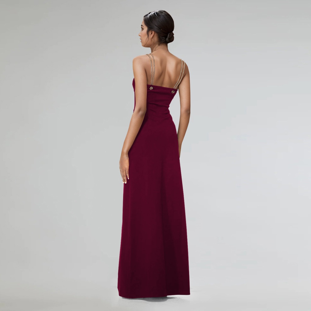European style fashion gold chain sexy sling dress for women