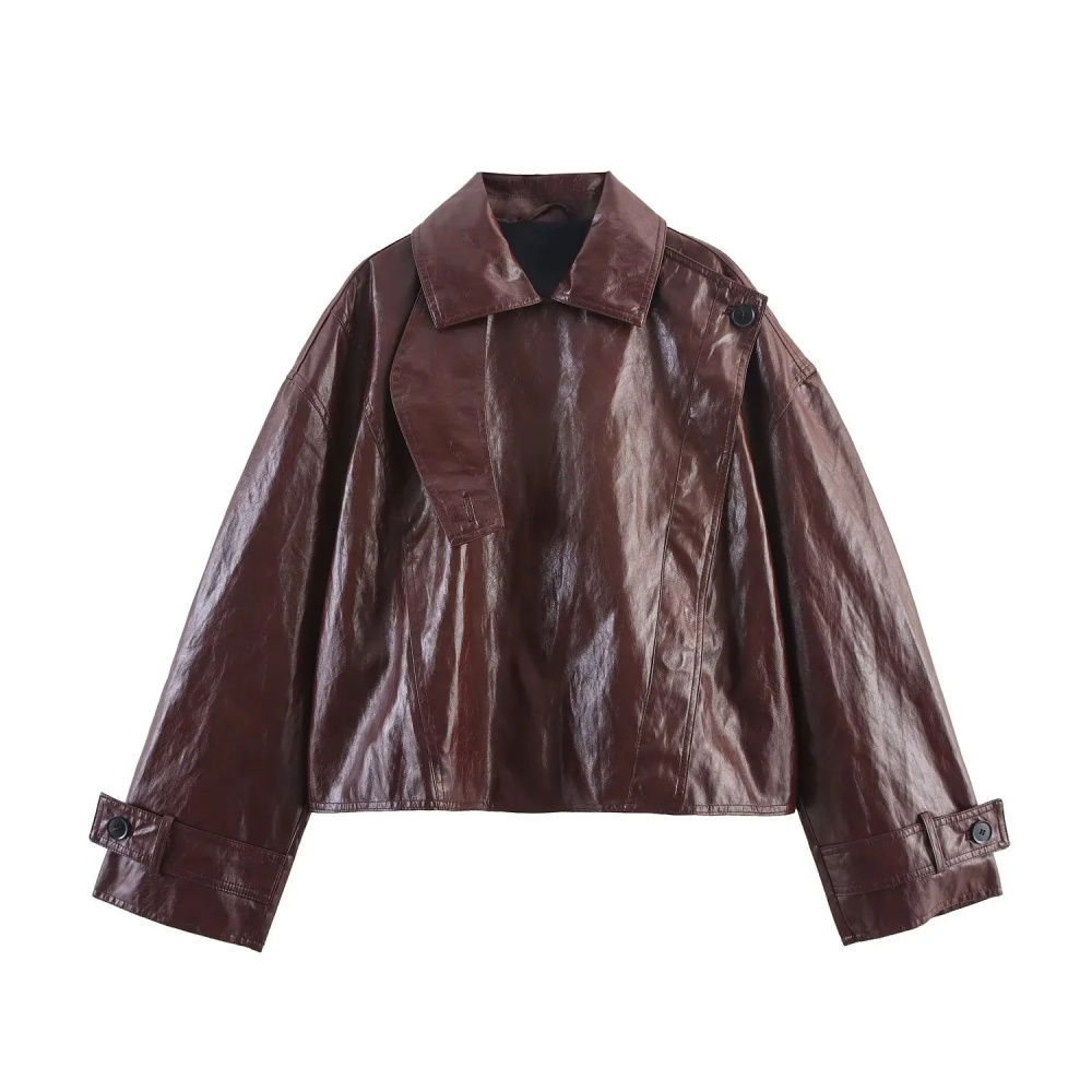 Autumn elegant windbreaker short pure coat
