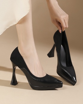 Splice shoes fine-root high-heeled shoes for women