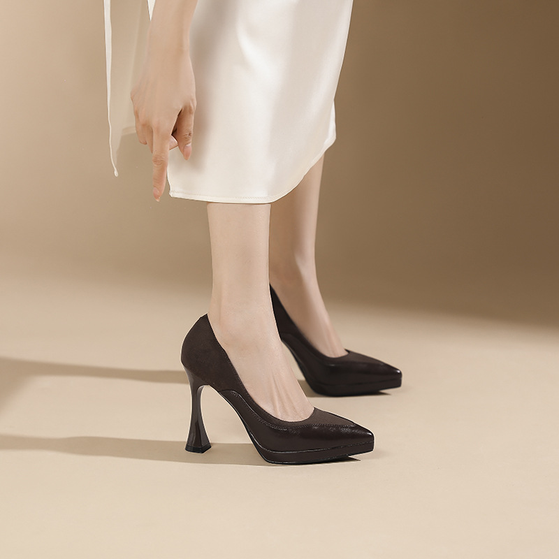 Splice shoes fine-root high-heeled shoes for women