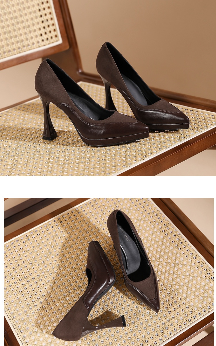 Splice shoes fine-root high-heeled shoes for women