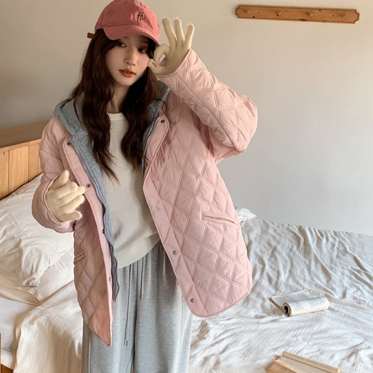 Loose down coat light coat 2pcs set for women