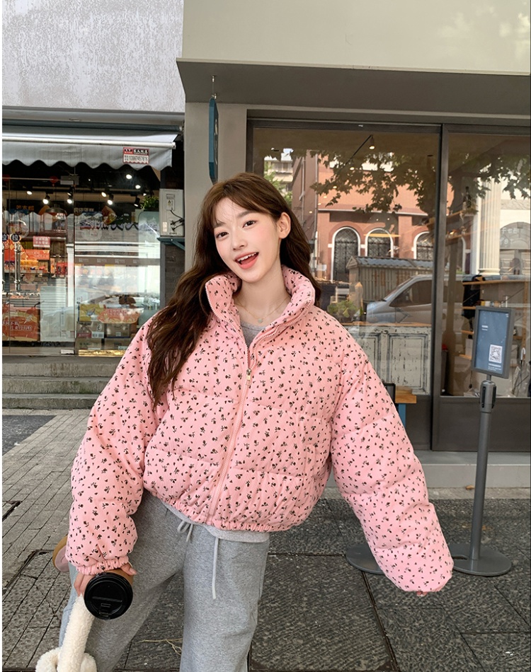 Thermal cstand collar down coat pastoral style) bread clothing