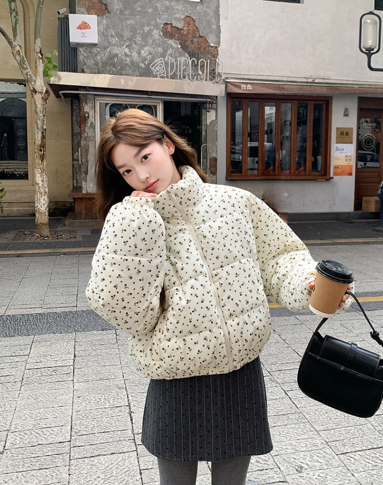 Thermal cstand collar down coat pastoral style) bread clothing