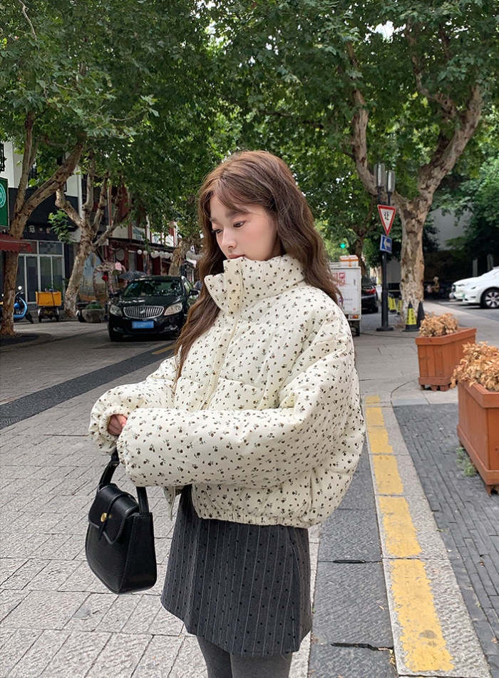 Thermal cstand collar down coat pastoral style) bread clothing