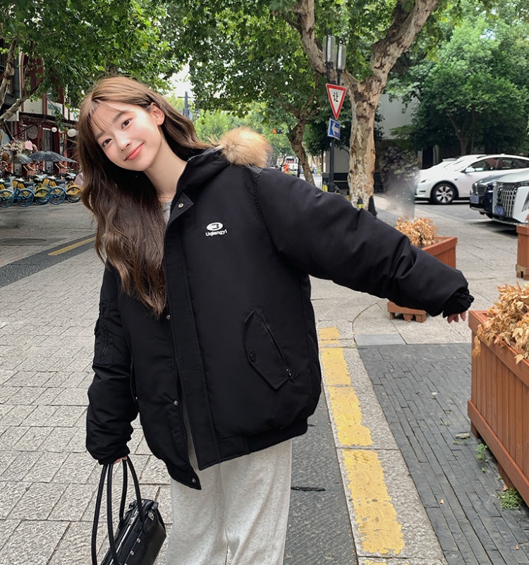 Couples outdoor sports down coat retro niche coat for women