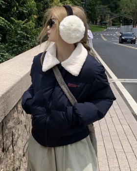 Lambs wool cotton coat retro coat for women