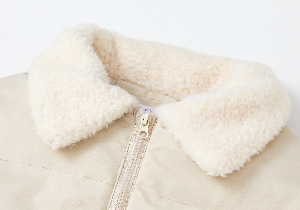 Lambs wool cotton coat retro coat for women