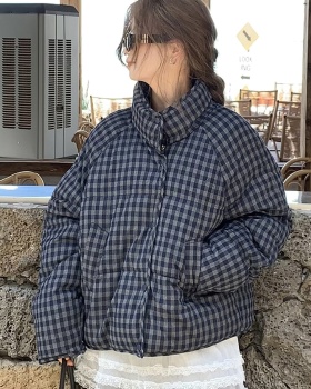 Short winter down cotton coat retro thick bread clothing