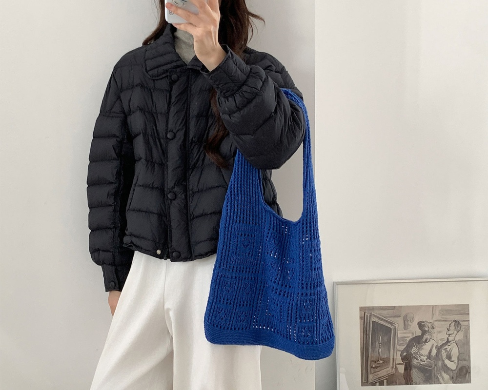 Fashionable light cotton coat short thin coat for women