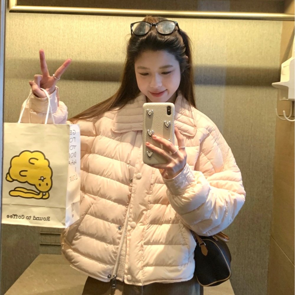 Fashionable light cotton coat short thin coat for women