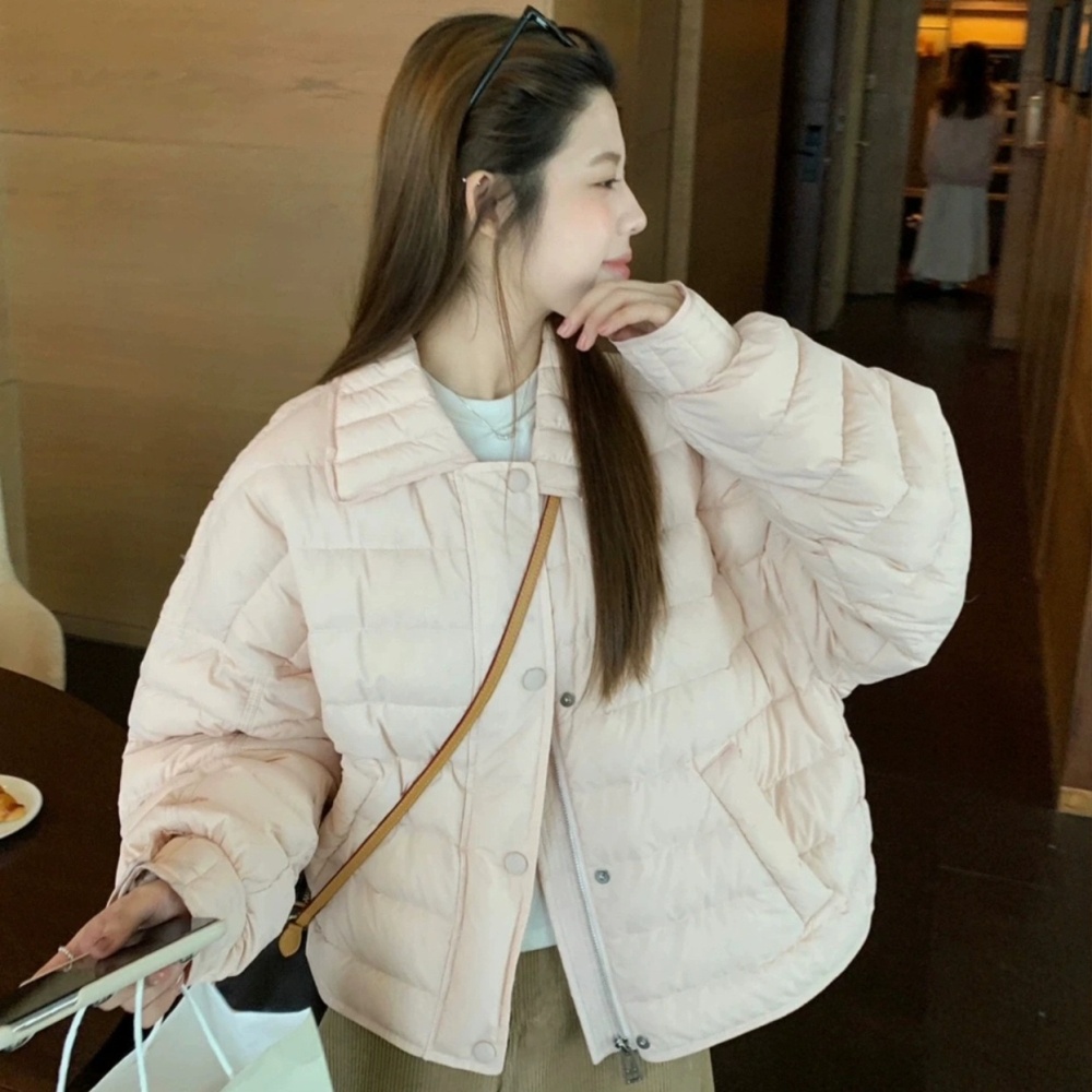 Fashionable light cotton coat short thin coat for women