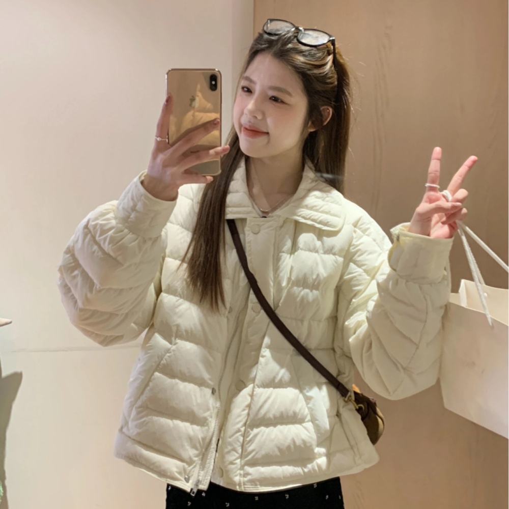 Fashionable light cotton coat short thin coat for women