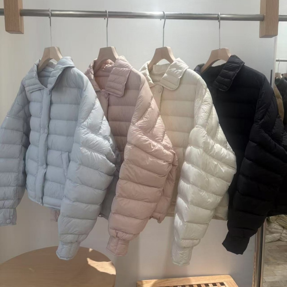 Fashionable light cotton coat short thin coat for women