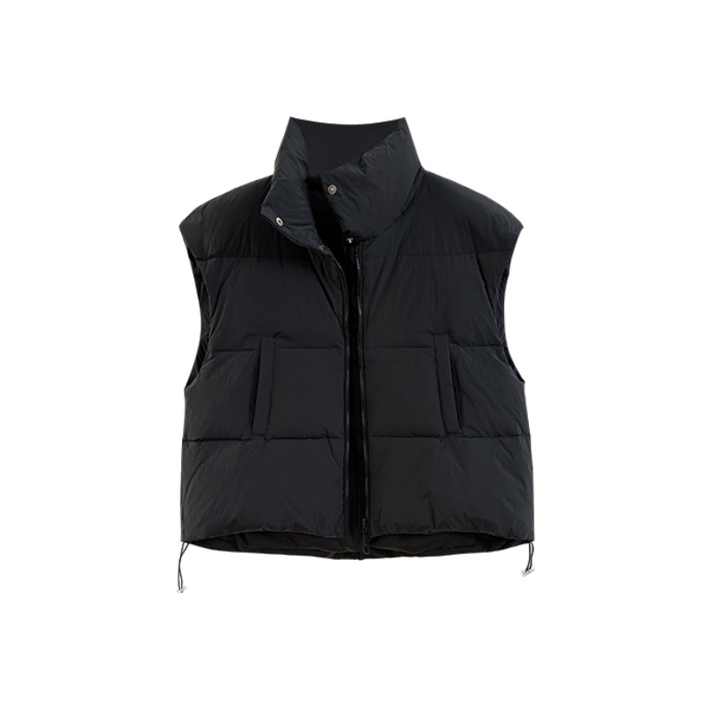 Korean style all-match coat cstand collar winter vest for women