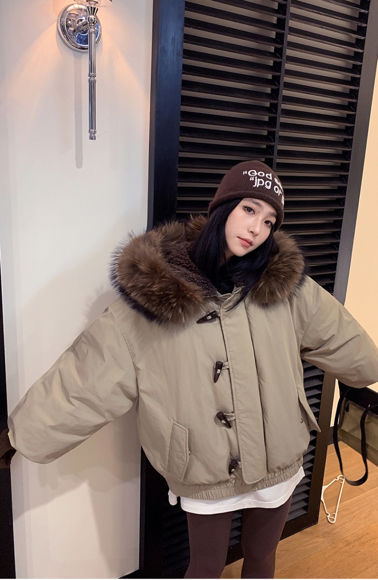 Short winter coat thick Korean style cotton coat for women