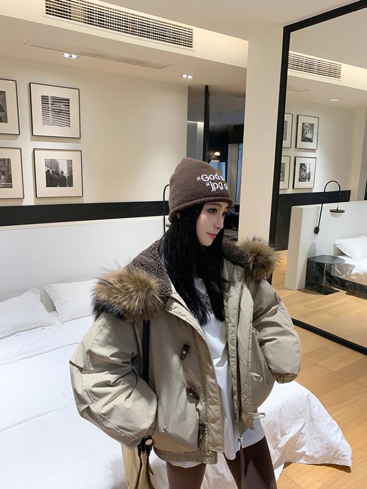 Short winter coat thick Korean style cotton coat for women