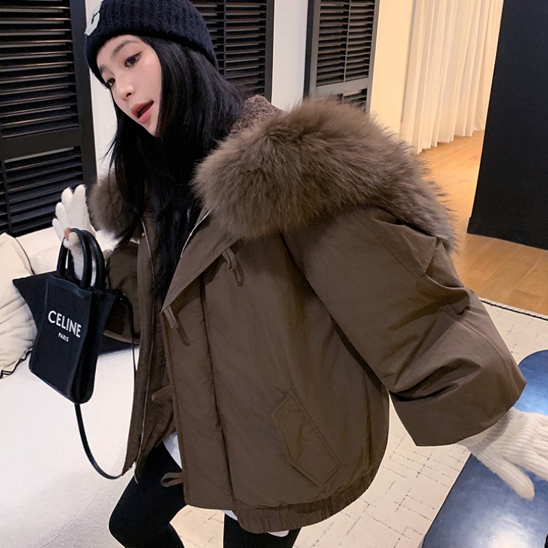 Short winter coat thick Korean style cotton coat for women