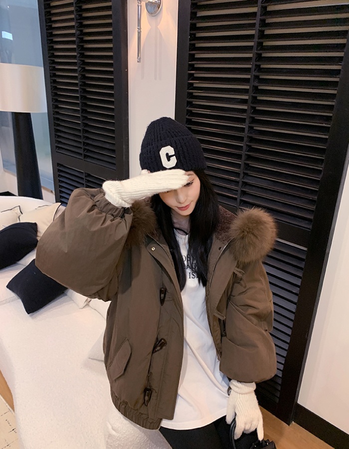 Short winter coat thick Korean style cotton coat for women