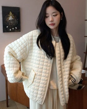 Fashion light cotton coat quilted thin coat for women