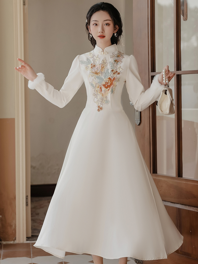Chinese style elegant dress temperament evening dress