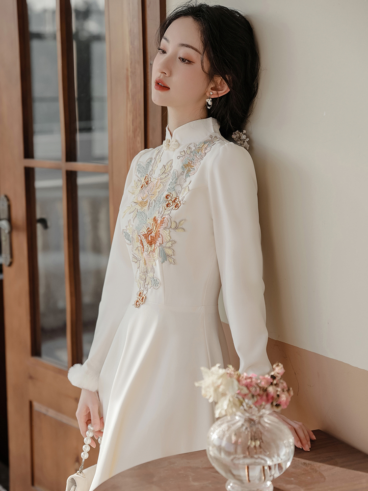 Chinese style elegant dress temperament evening dress