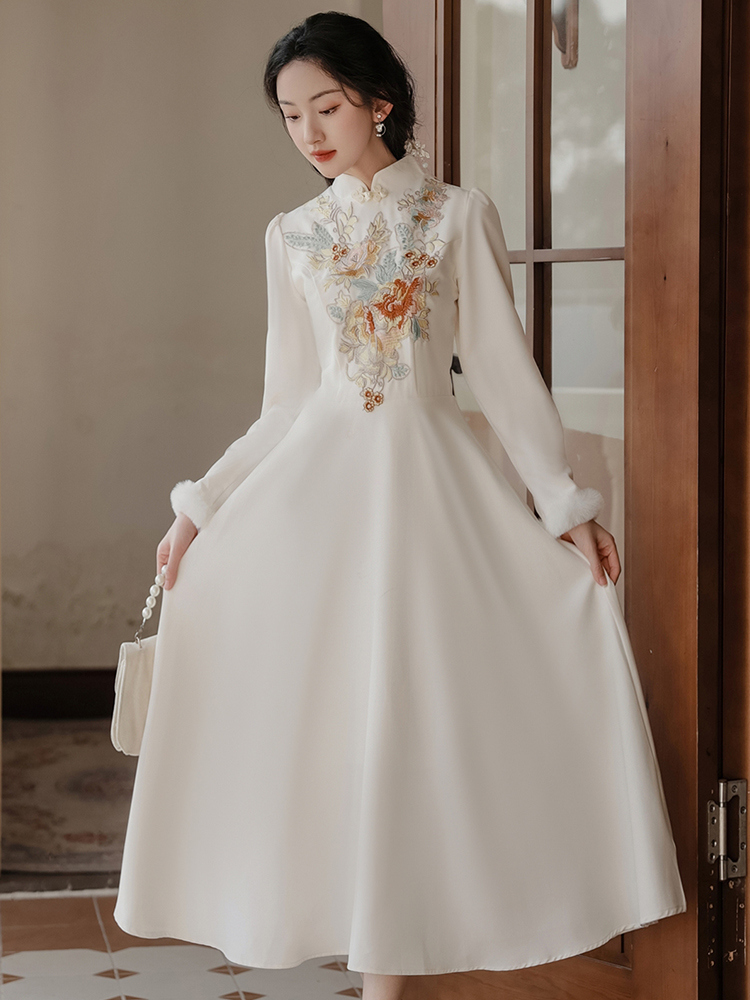 Chinese style elegant dress temperament evening dress